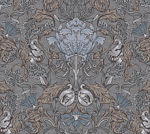 Коричневые обои с цветами Loymina British Style Garden Brit 11 008